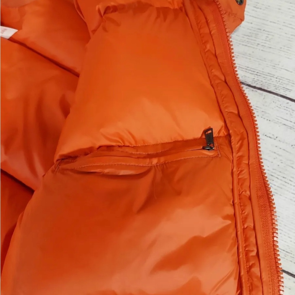 Men's Polo Ralph Lauren Orange Long Down Fill Puffer Coat Large NWT - Picture 8 of 16